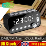 DAB+FM Radio Clock Alarm LED Digital Sleep Bedside Dual Timer Large Display UK