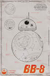 Star Wars - Episode VII - Das Erwachen der Macht EP7 Astro Droid BB8 - Poster Plakat - Taille 61x91,5 cm