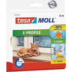 tesamoll® silikon tetningslist E-profil 9mx9mmx4mm hvit