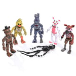 6x figurleksaker Fem nätter på Freddys actionfigur Fnaf Barnleksaker Presenter Bästa