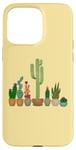 Coque pour iPhone 15 Pro Max Cactus dans des pots amusants