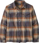 Patagonia Men's Fjord Flannel Shirt Sunrise Ridge/Forge Grey, Sunrise Ridge: Forge Grey, M