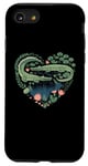 iPhone SE (2020) / 7 / 8 Cute Alligator Heart Crocodile Gator for Kids Case