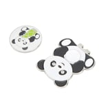 (Bamboo Shoots)Chinese Panda Style Metal Hat Cap Clip With Magnetic Detacha RH