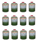 12 x 450g Camping / Fishing Gas Canisters - Cartridges - Refil Bottles Stove etc