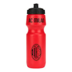 GIL S.R.L. AC Milan Gourde de sport de 700 ml Rouge Classic Crest - Plastique couvrant - BPA libre et anti-goutte. Pour tous les fans Rossoneri- Produit officiel Ac Milan