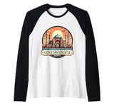 Constantinople Byzantium Souvenir Constantinoupoli Byzantine Raglan Baseball Tee