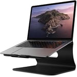 Bestand Laptop Stand, Aluminum Notebook Holder Riser Heat-Vent For MacBook Air/Pro, Dell, HP, Lenovo, Microsoft Surface, Samsung 11-16 inches Notebook (Black)