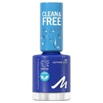 Manhattan Make-up Nails Clean & Free Nail Lacquer 169 Sapphire Soar / Desert Bluebell 8 ml