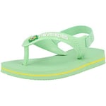 Havaianas Unisex Baby Brasil Logo Ii Flip-Flop, Hydro Green, 6 UK Child