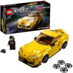 LEGO Speed Champions Toyota GR Supra byggset för barn från 7 år och uppåt Gult och svart