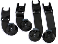 Indie Twin Car Seat Adapters for Maxi Cosi, Cybex, Nuna & Clek (