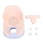 (Purple)Baby Bath Support Baby Bath Detachable Handle Stable Backrest Foldable