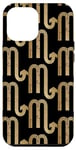 Coque pour iPhone 12 Pro Max Scorpio Gold-Colored Pattern Astrology Lovers Zodiac Sign