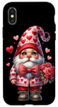 iPhone X/XS Heart Gnome Graphic And Valentines Flowers For Her Cute Love Case