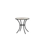 Siena Garden 875346 Stella Table Acier Noir/Mosaïque 70 cm