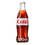 COCA-COLA DIET COKE 24 X 330ML BOTTLES CARBONATED LOW CALORIE SOFT DRINKS