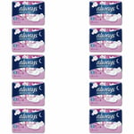 Always Sensitive Night Ultra Sanitary Towels Soft with Wings - Size 3 - 100 Pads