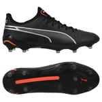 PUMA King Ultimate FG/AG Eclipse - Sort/Sølv/Oransje, størrelse 39