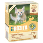 12 x 370 g Bozita Tetra bitar i gelé eller sås till sparpris! - Kitten Kyckling i sås