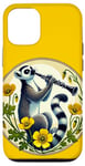 Coque pour iPhone 12/12 Pro Lemur jouant d'une clarinette Illustration Mignon Band Class Art