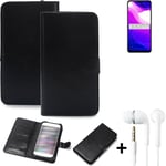 Protective cover for Xiaomi Mi 10 Lite 5G Wallet Case + headphones protection fl