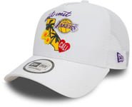 Los Angeles Lakers New Era NBA Team Logo White Trucker Cap