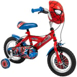 Huffy Spiderman Boys Bike12 inch Marvel Bike with Light & Sound Mask Feature for Kids ages 3-5 years, Red