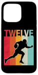 Coque pour iPhone 15 Pro Max Ballon de football « It's My 12th Birthday » pour garçon et fille