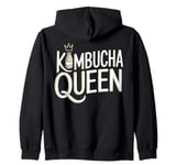 Kombucha Queen Kombucha Tea Healthy Drink Kombucha Zip Hoodie