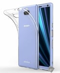 Housse etui coque silicone gel fine Sony Xperia 10 + film ecran TRANSPARENT TPU