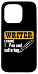 Coque pour iPhone 15 Pro Writer Noun Pen And Suffering