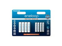 Panasonic Eneloop Bk-Kjmcde44e - Batteri - (4 Aa Batteries, 4 Aaa Batteries) 8 X Aa / Aaa - Nimh - (Ladbare)