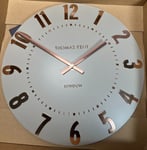 Thomas Kent Mulberry Wall Clock Rose Gold - 12 inch (30cm) NEW