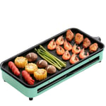 Grill BBQ Électrique Portable Teppanyaki Sans Fumée, Plaque Chauffante de Table, Type B