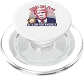 Trust The Plan Bitcoin For America Crypto Trump Design PopSockets PopGrip for MagSafe