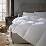 Silentnight Warm and Cosy Double Decker Single Duvet Quilt - 18 Tog Winter Warm Cosy Thick Duvet Hypoallergenic and Machine Washable - Two Duvet Layers Retains Heat - Single