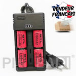 CHARGEUR RS-93 + 4 PILES ACCU RECHARGEABLE CR123A CR123 16340 3.7v 2300mAH  #4