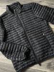 EMPORIO ARMANI BLACK PACKABLE DOWN & FEATHER JACKET ULTRA LIGHTWEIGHT SIZE 40