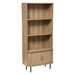 Bibliothèque 3 Étagères Design "Colva" 179cm Beige