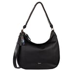 camel active, Gabor Dania Hobo Bag Sac à bandoulière pour femme Grand Noir, 36x33x11