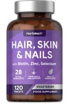 Hair Skin and Nails Vitamins | with Biotin, Zinc and Selenium | Beauty Supplemen