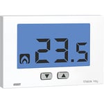 VEMER VE720900 THALOS Key - Thermostat d'ambiance pour Le Chauffage et la Climatisation, Clavier avec 2 Boutons pour Régler la Température, Alimentation 230V, Blanc