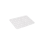 Bronzo Srl Tapis pour évier réalisé en Plastique. Base avec ventouses antoscivolo. Adapté pour la Protection de éviers et de Vaisselle Pendant Le Lavage.