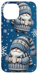 Coque pour iPhone 15 Xmas Gnome For Coffee Lovers With Hot Cocoa Mug For Winter