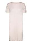 Jolanda Tee Dress Kort Klänning Cream Basic Apparel