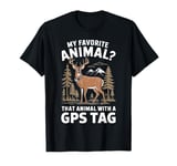 My Favorite Animal GPS Tag Tracking Animals T-Shirt