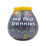 Pot Of Dreams Kids Ceramic Money Pot Smash Money Box Savings Jar - My First Pennies