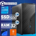 Mini PC Ordinateur Assemblé B760 Intel I5-13400 Ram 32GB SSD 500GB W11 Office21