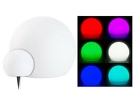 Boule lumineuse à LED solaire télécommandée RVBB / 60 lm / IP67 / Ø 30 cm - Lun